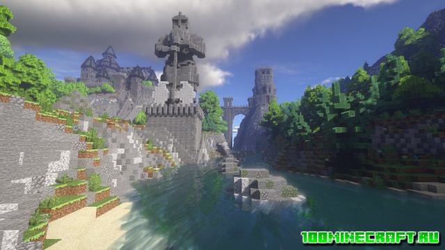 Карта Castle and Tower для Майнкрафт 1.16.5