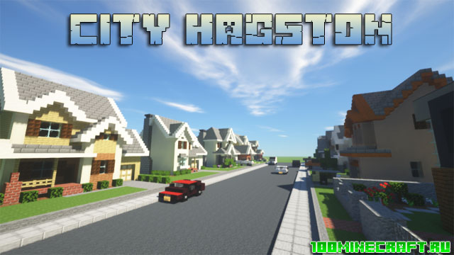 Карта City Hangston для Minecraft 1.16.5