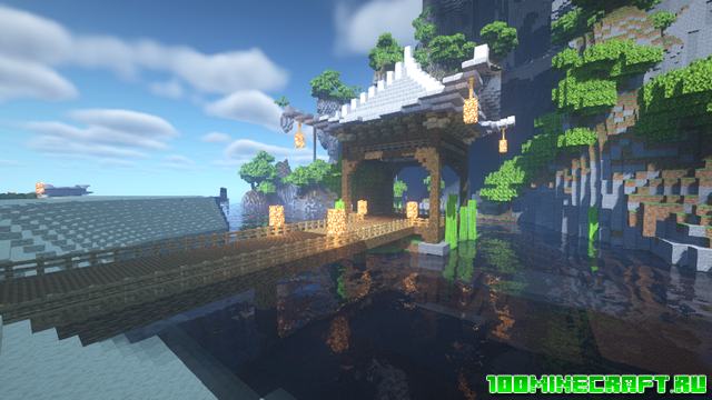 Карта Japanese town для Майнкрафт 1.16.5