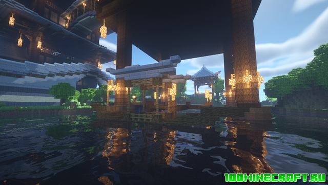 Карта Japanese town для Майнкрафт 1.16.5