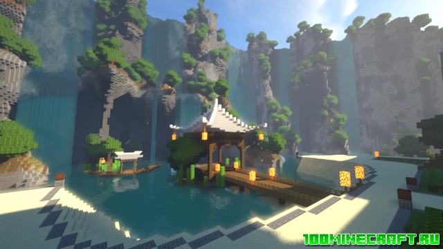 Карта Japanese town для Майнкрафт 1.16.5