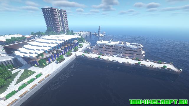 Карта Modern Town City для Minecraft 1.16.5