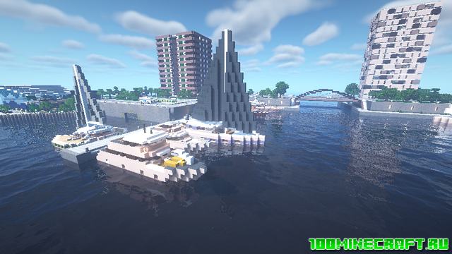 Карта Modern Town City для Minecraft 1.16.5