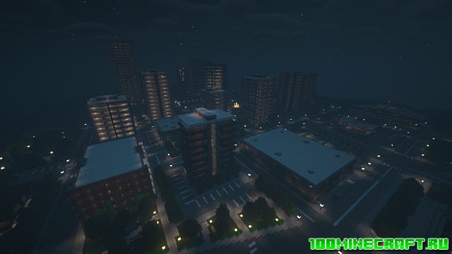 Карта Modern Town City для Minecraft 1.16.5