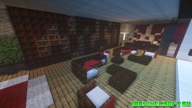 Карта для Minecraft 1.16.5 - Современный особняк