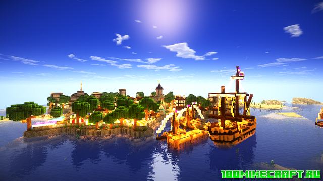Карта Spawn City для Майнкрафт 1.16.5