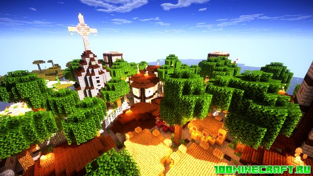 Карта Spawn City для Майнкрафт 1.16.5