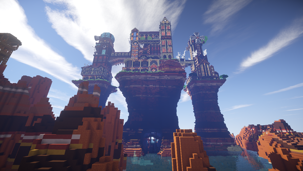 Скачать карту Steampunk Castle для Майнкрафт 1.7.10