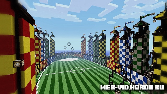 Карта Quidditch Pitch для Майнкрафт