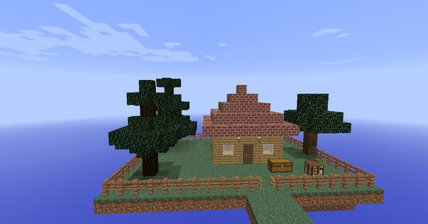 Карта SkyBlock: Перезагрузка для Майнкрафт 1.12.2, 1.11.2 | Летающий остров