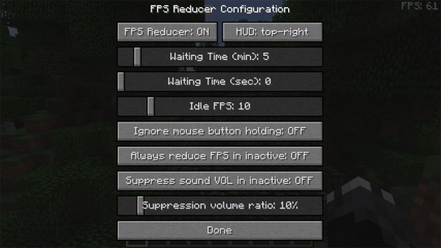 Скачать мод FPS Reducer для Майнкрафт 1.12.2