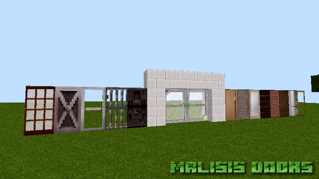 Мод Malisis Doors на Майнкрафт 1.12.2