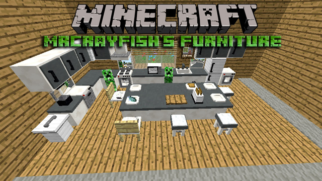 Мод MrCrayfish’s Furniture на мебель для Майнкрафт 1.12.2