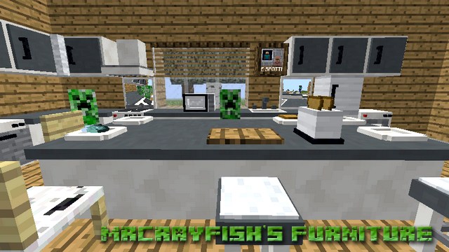 Мод MrCrayfish’s Furniture на мебель для Майнкрафт 1.12.2