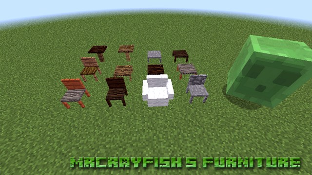 Мод MrCrayfish’s Furniture на мебель для Майнкрафт 1.12.2