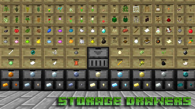 Скачать мод Storage Drawers для Minecraft 1.12.2 | Бесплатно 