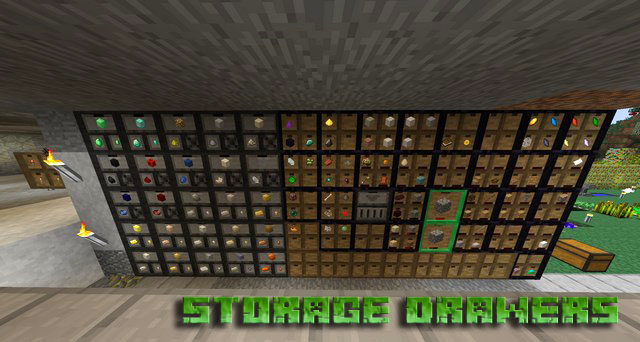 Скачать мод Storage Drawers для Minecraft 1.12.2 | Бесплатно 