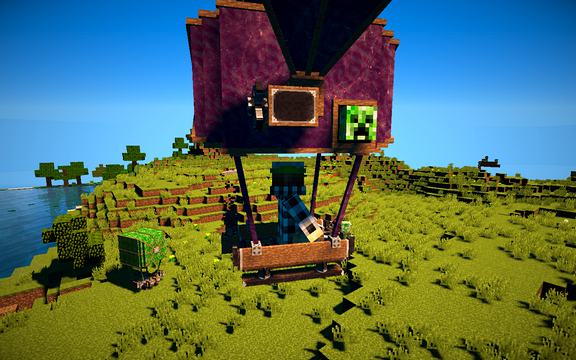 Мод ViesCraft для Майнкрафт 1.12.2 | Дирижабль