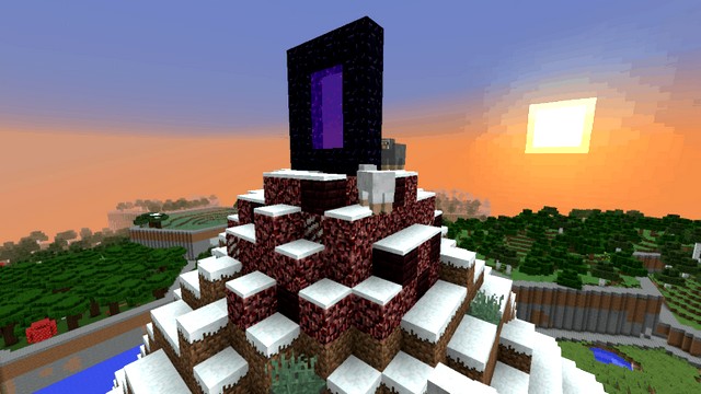 Мод для Майнкрафт 1.14.4 / Nether Portal Spread