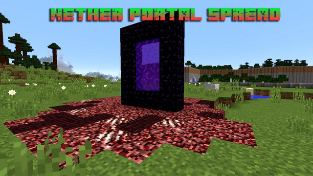 Мод для Майнкрафт 1.14.4 / Nether Portal Spread