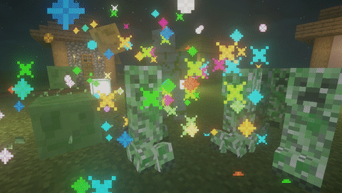 Мод Creeper Confetti для Майнкрафт 1.16.5, 1.15.2