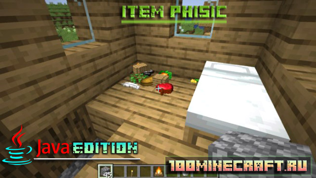 Мод Item Phisics 1.19.3 для Майнкрафт Java Edition