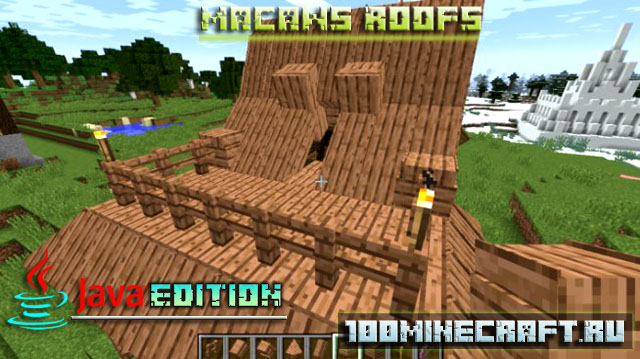 Мод Macaws Roofs 1.19.3 для Minecraft Java Edition