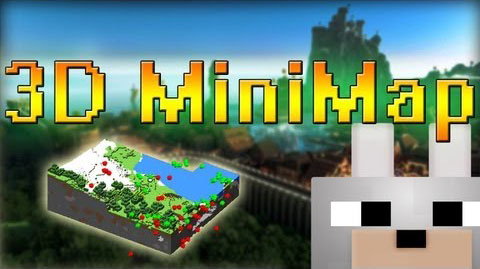 Мод для Майнкрафт 1.7.10/1.7.2 - 3D Minimap