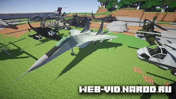 Мод MC Helicopter для Minecraft 1.7.10 / Самолеты и вертолеты