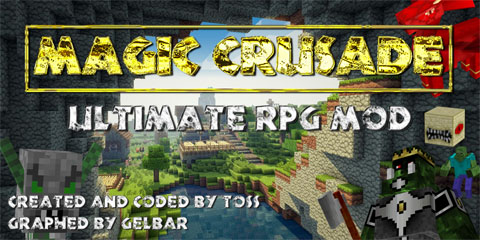 Скачать РПГ мод для Майнкрафт 1.7.10/1.7.2 - Magic Crusade