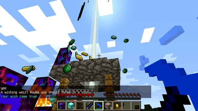 Лаки блок Galaxy на Minecraft 1.8.9