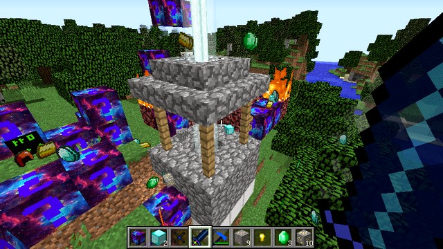 Лаки блок Galaxy на Minecraft 1.8.9