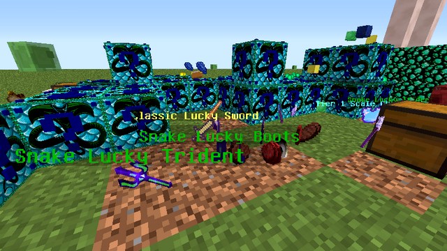 Мод Лаки Блок Snake для Minecraft 1.8.9