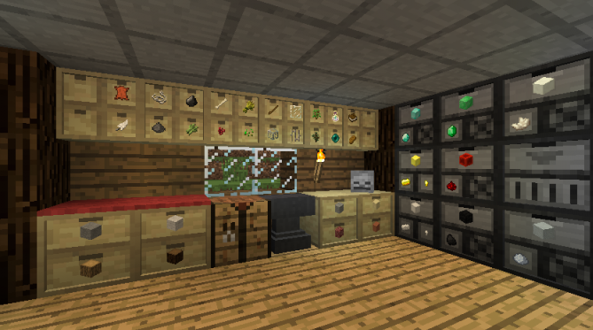 Скачать мод для Майнкрафт 1.11 Storage Drawers