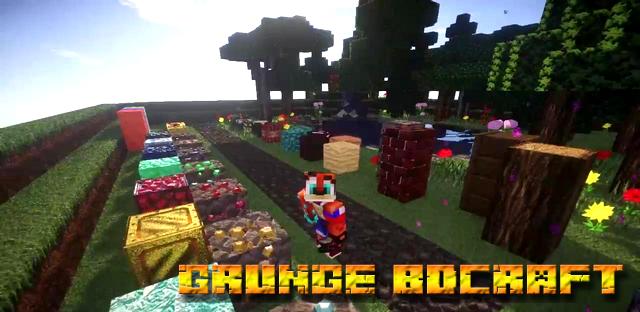 Текстуры GrungeBDCraft 128x на Майнкрафт 1.12.2