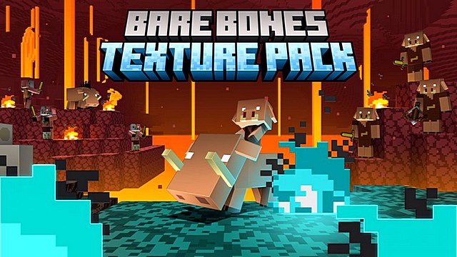 Скачать текстуры Bare Bones для Майнкрафт 1.16, 1.15