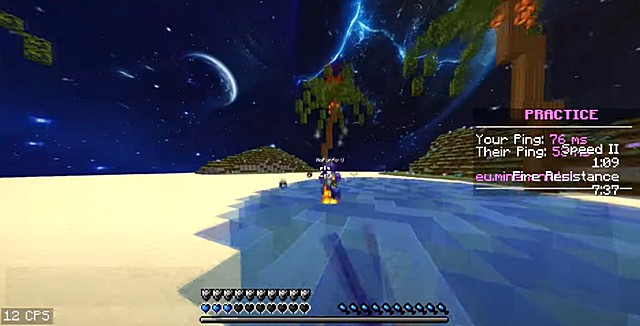 Скачать текстур пак Sapphire PvP для Майнкрафт 1.16, 1.15